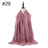 Muslim Crinkle Hijab Scarf Soft Cotton Head Scarf