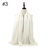 Muslim Crinkle Hijab Scarf Soft Cotton Head Scarf