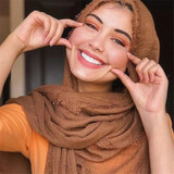 Muslim Crinkle Hijab Scarf Soft Cotton Head Scarf