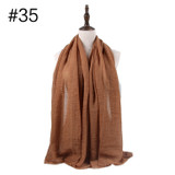 Muslim Crinkle Hijab Scarf Soft Cotton Head Scarf