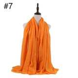 Muslim Crinkle Hijab Scarf Soft Cotton Head Scarf