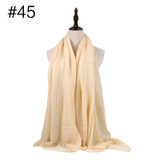 Muslim Crinkle Hijab Scarf Soft Cotton Head Scarf