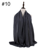 Muslim Crinkle Hijab Scarf Soft Cotton Head Scarf