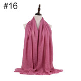 Muslim Crinkle Hijab Scarf Soft Cotton Head Scarf