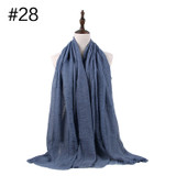Muslim Crinkle Hijab Scarf Soft Cotton Head Scarf
