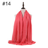 Muslim Crinkle Hijab Scarf Soft Cotton Head Scarf