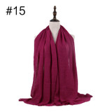 Muslim Crinkle Hijab Scarf Soft Cotton Head Scarf