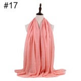 Muslim Crinkle Hijab Scarf Soft Cotton Head Scarf