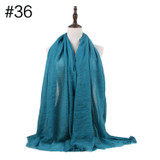 Muslim Crinkle Hijab Scarf Soft Cotton Head Scarf