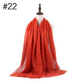 Muslim Crinkle Hijab Scarf Soft Cotton Head Scarf
