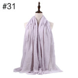 Muslim Crinkle Hijab Scarf Soft Cotton Head Scarf