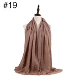 Muslim Crinkle Hijab Scarf Soft Cotton Head Scarf