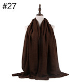 Muslim Crinkle Hijab Scarf Soft Cotton Head Scarf