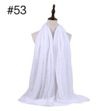 Muslim Crinkle Hijab Scarf Soft Cotton Head Scarf