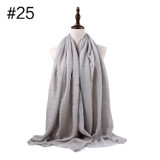 Muslim Crinkle Hijab Scarf Soft Cotton Head Scarf