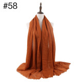 Muslim Crinkle Hijab Scarf Soft Cotton Head Scarf