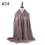 Muslim Crinkle Hijab Scarf Soft Cotton Head Scarf