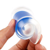 1Pair Silicon Gel Heel Cushion Insoles Heel Pain Reliever Protectors Spur (Blue)