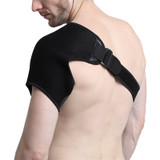Shoulder Pad Brace Protector Tear Injury Joint Dislocated Prevent Recovery Shoulder Support (Curved Style Medium)