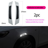 Carbon Fiber Car Reflective Strips Door Sticker Anti Scratch
