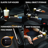 Car Seat Crevice Storage Box Drink Holder Portable Multi-function