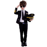 Children's Career Pilot Uniform Stewardess Cosplay Halloween Costumes