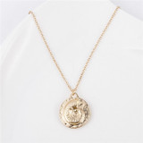 Gold Colored Alloy Cowrie Shell Necklace for Women