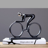 Modern Abstract Resin Bicycler Cyclist Bike Rider Figurine