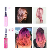 13 Colors One-Off Hair Color Dye Temporary Non-toxic DIY Hair Color Mascara Washable