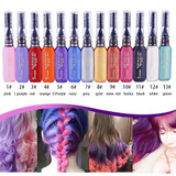 13 Colors One-Off Hair Color Dye Temporary Non-toxic DIY Hair Color Mascara Washable