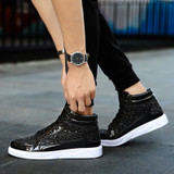 LudBA Originals® Men's Bling Bling Rich Golden Boy Hip-Pop Casual Shoes