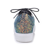 LudBA Originals® Women's Bling Multicolored Lace-Up Glitter Shoe