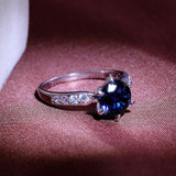 Silver Colored Crystal Wedding Ring For Women Silver Colored Crystal Wedding Ring For Women