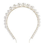 Women Elegant Full Pearls Simple Hairbands Sweet Headband Hair Hoops Holder Ornament