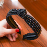 Big Pearl Headband Women Bow Hair Hoops Girls Hair Accessories Fashion Jewelry Accessories Bridal Hair Hoop
