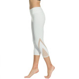 Mesh Yoga Capri Black