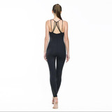 Black Mesh Yoga Suit