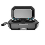 Easy-Pair Noise Cancelling Earbuds Headset Dual Mic with Charger