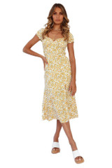 Printed midi dress