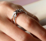 Double Line Knotting Ring