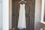 Chic Strapless Sweetheart Lace Wedding Dress with Appliques W705