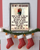 From Wife To Husband Couple Lover Meaningful Quote Christmas Gift Poster