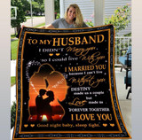 Couple From Wife To Husband Meaningful Quote Christmas Gift Quilt