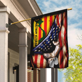 Vietnam Veteran. American Flag