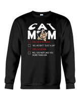 Cat Mom Yes No Love Sweatshirt Sweater