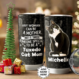 Personalized Customized Tuxedo Cat Mom Tumbler