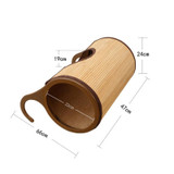 Natural Bamboo Tunnel Cat Bed