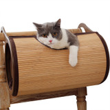Natural Bamboo Tunnel Cat Bed