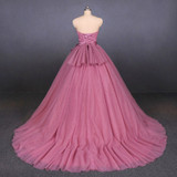 Strapless Ball Gowns Prom Dresses Simple Quinceanera Dresses For Teens M843