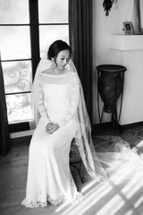 Beautiful A Line Off The Shoulder Classy Ivory Lace Long Beach Wedding Dresses W800